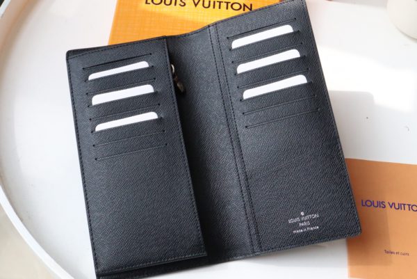 Louis Vuitton BRAZZA Wallet - Black/Gray - Image 3